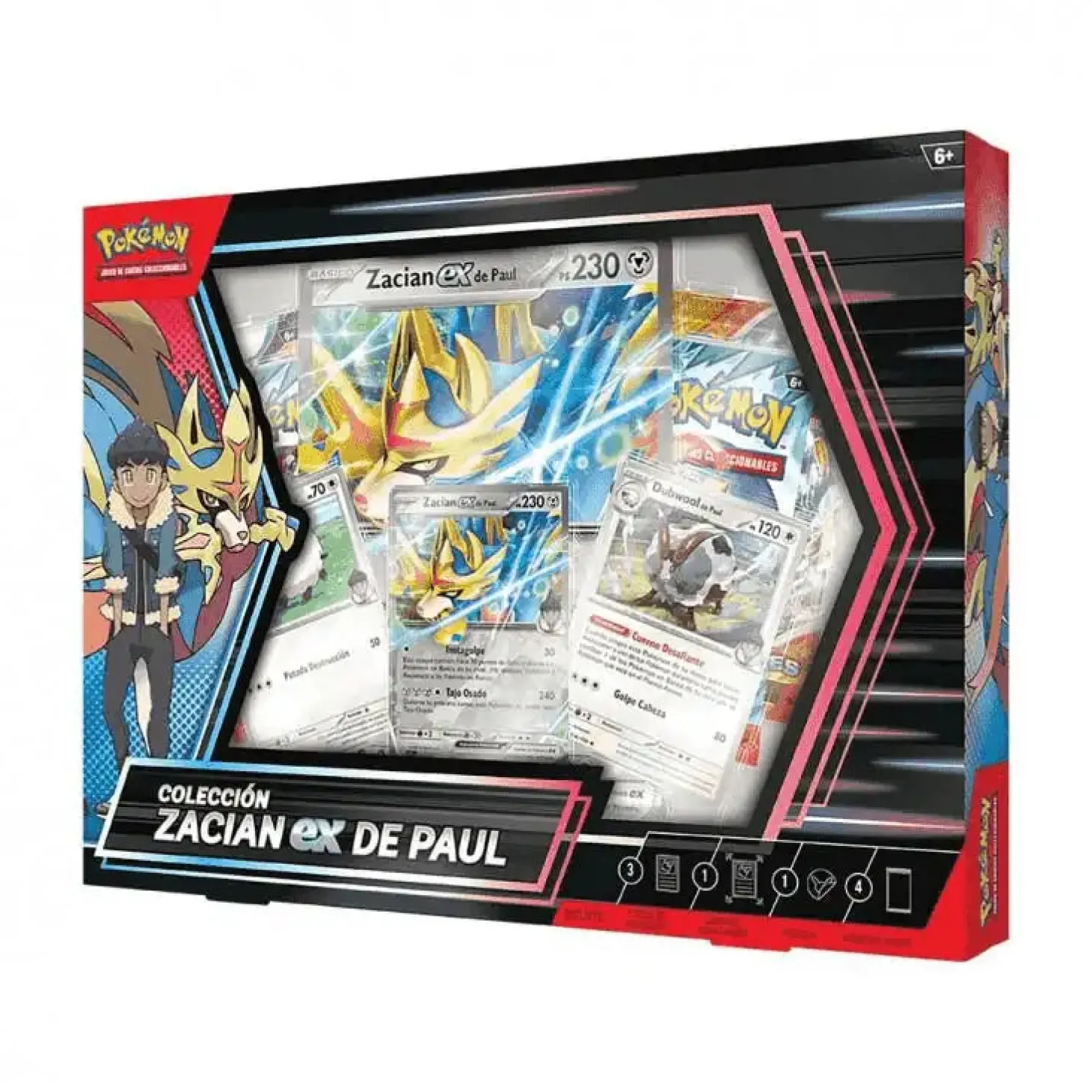 Caja Pokémon Zacian ex de Paul – Escarlata y Púrpura 9 Journey Together