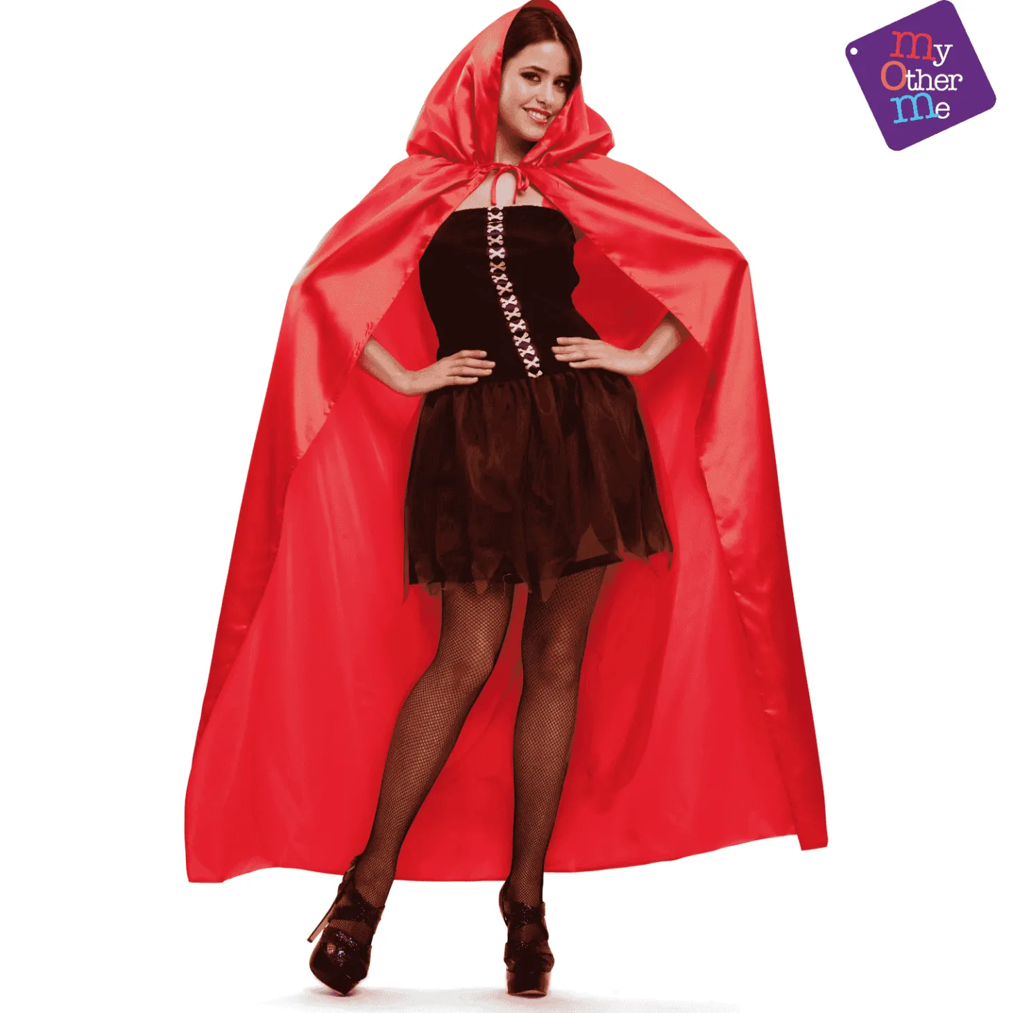 Capa color rojo para disfraz