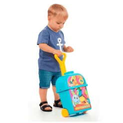 Carrito Con 20 Bloques Azul Molto