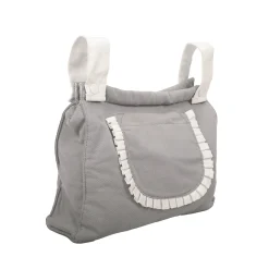 Carro de Muñecas Clásico Capota Gris con Bolso Arias