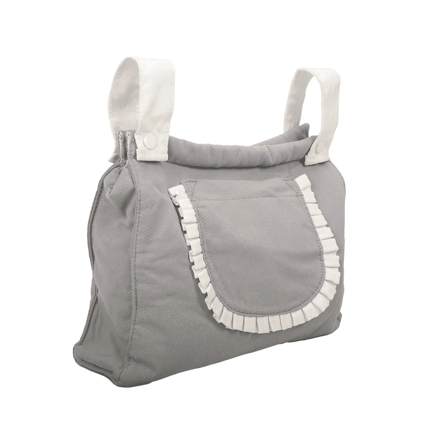 Carro de Muñecas Clásico Capota Gris con Bolso Arias