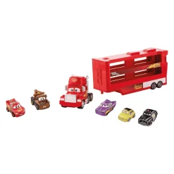 Cars Mack Camión Miniracer Con 5 Mini Coches