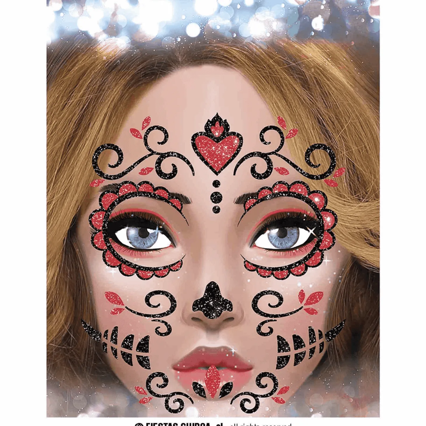Catrina Glitter Face 20x20 cm