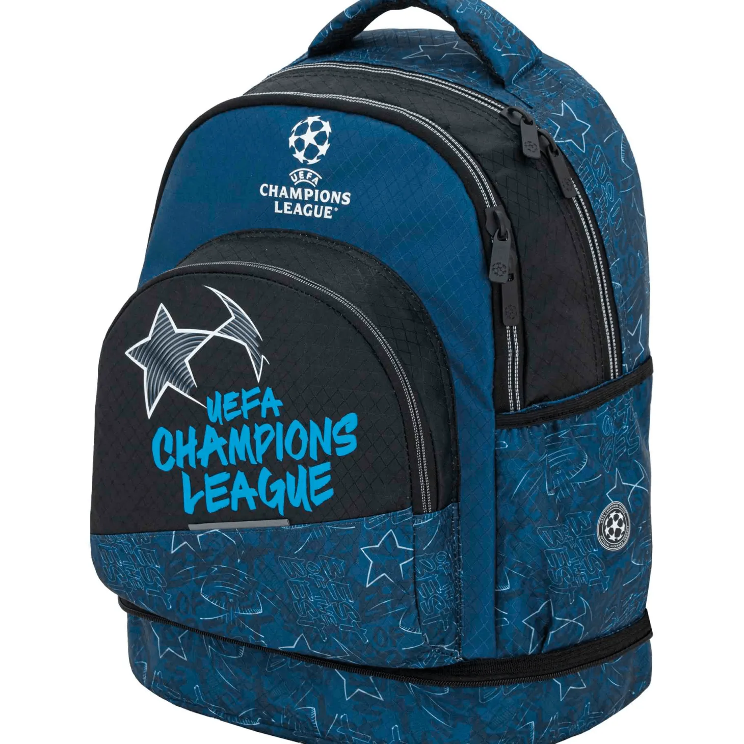 CHAMPIONS STARS Mochila con Carro Premium Extraíble 44,5 cm: Comodidad y Estilo para el Colegio