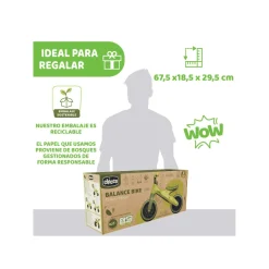 Chicco Eco Bicicleta Infantil Balance sin Pedales Verde