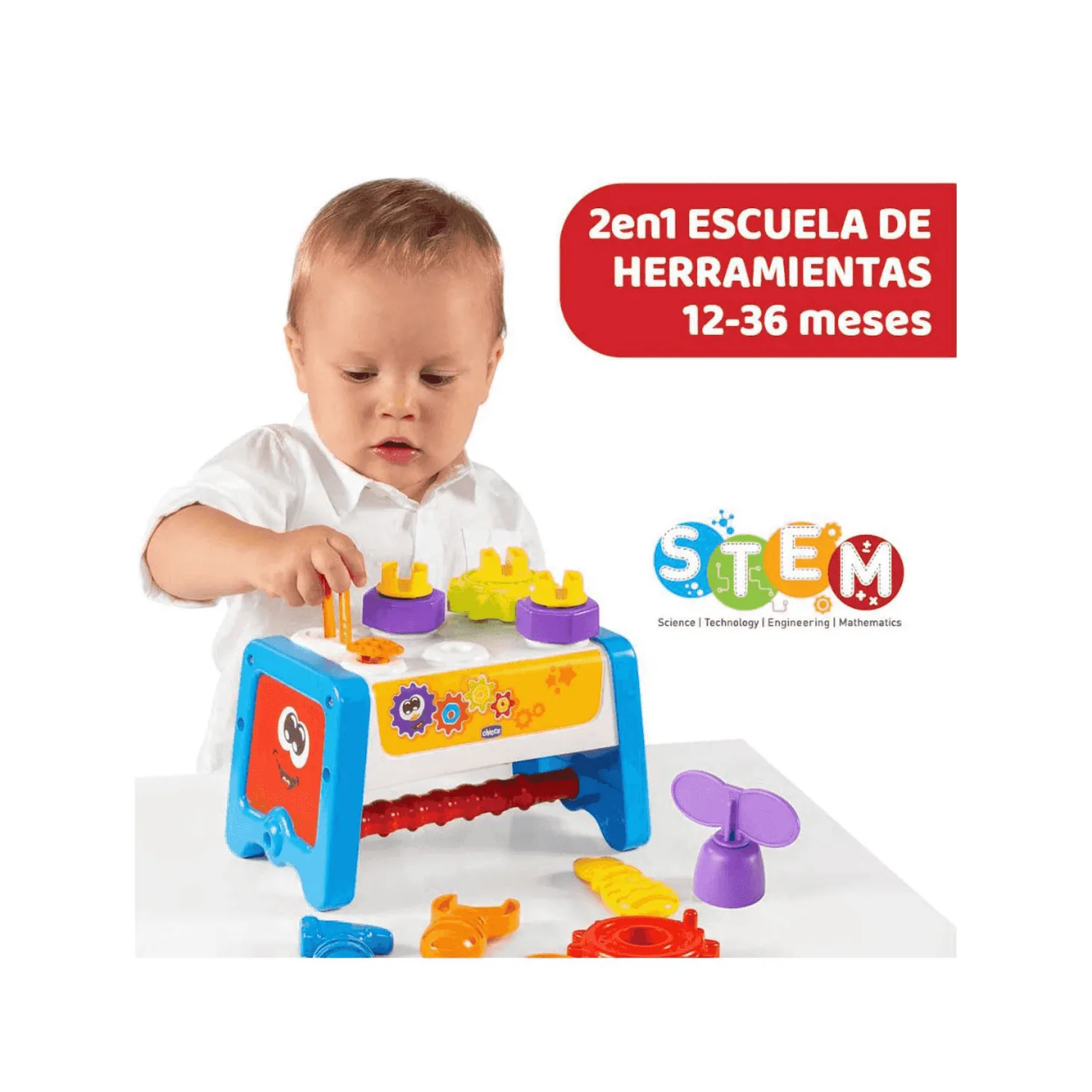 Chicco Escuela de Herramientas 2 En 1