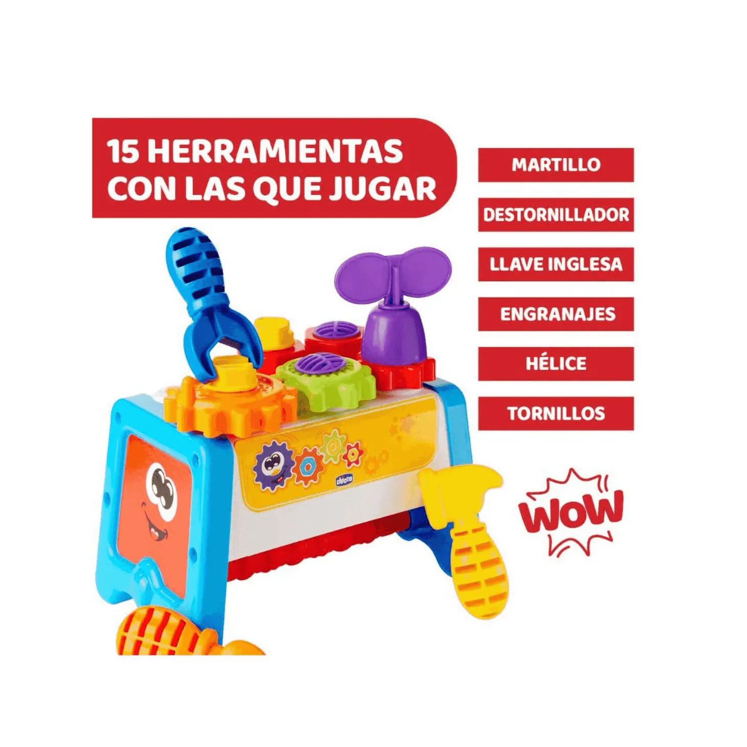 Chicco Escuela de Herramientas 2 En 1