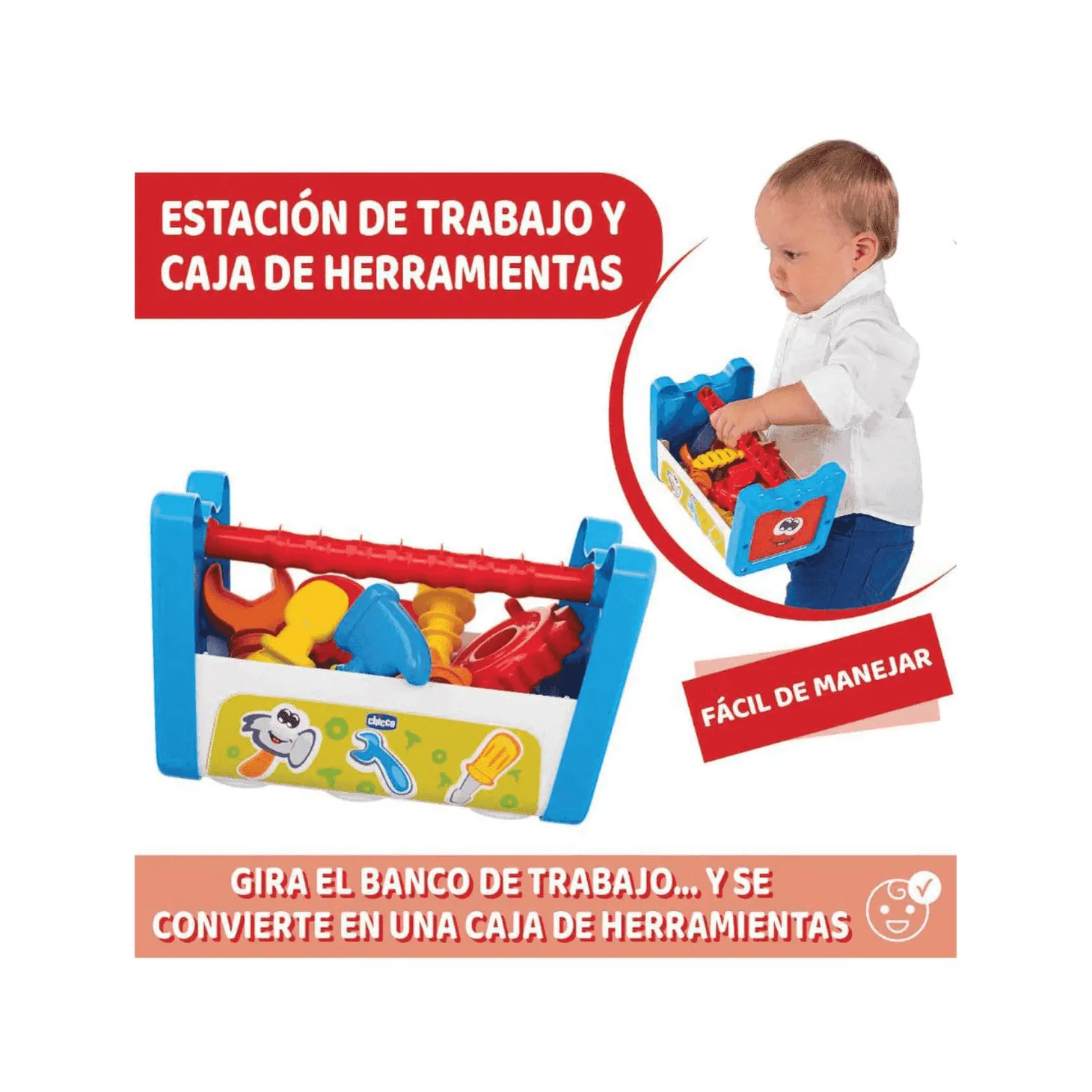Chicco Escuela de Herramientas 2 En 1
