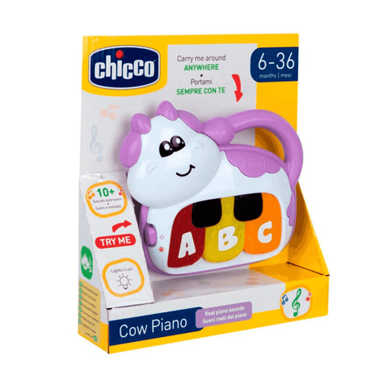 Chicco Piano Vaquita Bilingüe