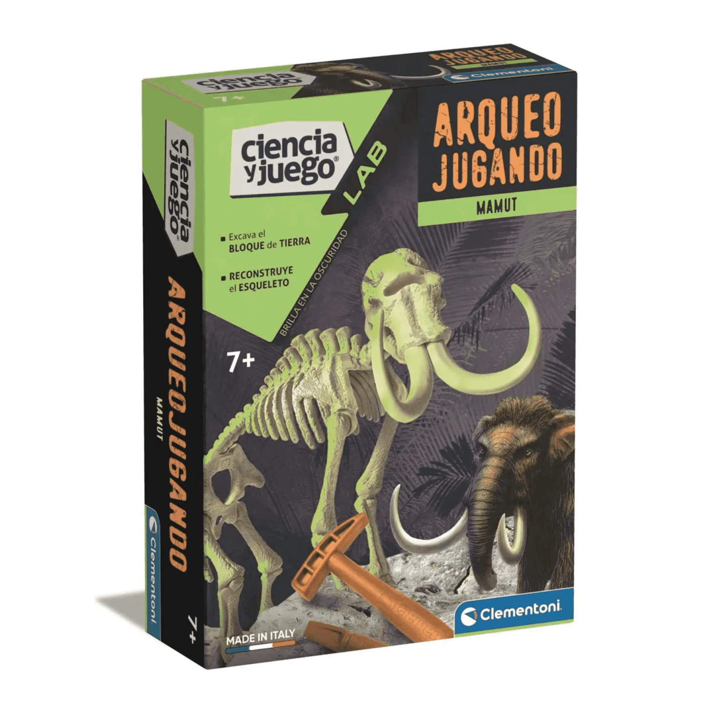 Clementoni Arqueojugando Mamut fosforescente