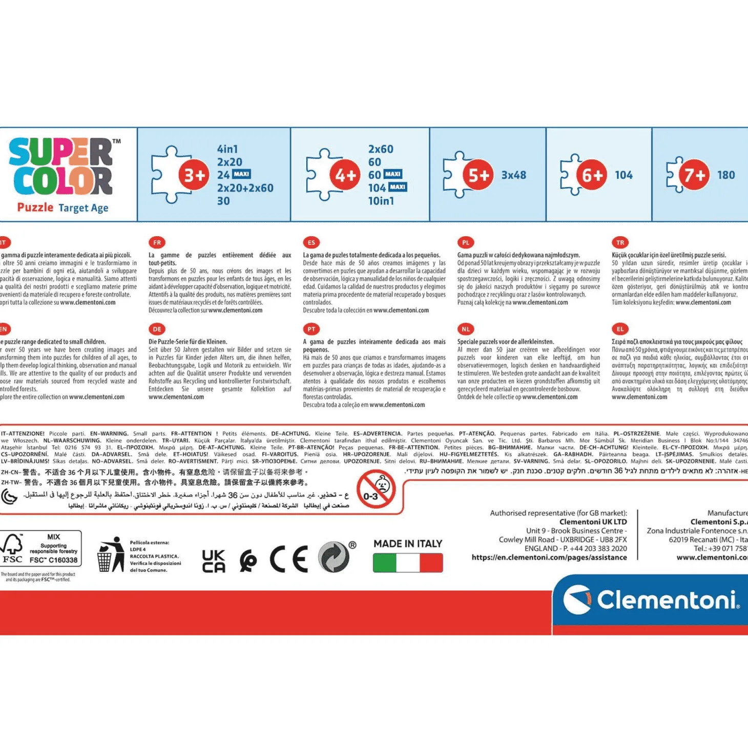 Clementoni Puzzle 4 En 1 Casa De Muñecas De Gabby