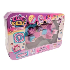 Clickeez Controller – Mando antiestrés con 5 teclas coleccionables y llavero Bizak