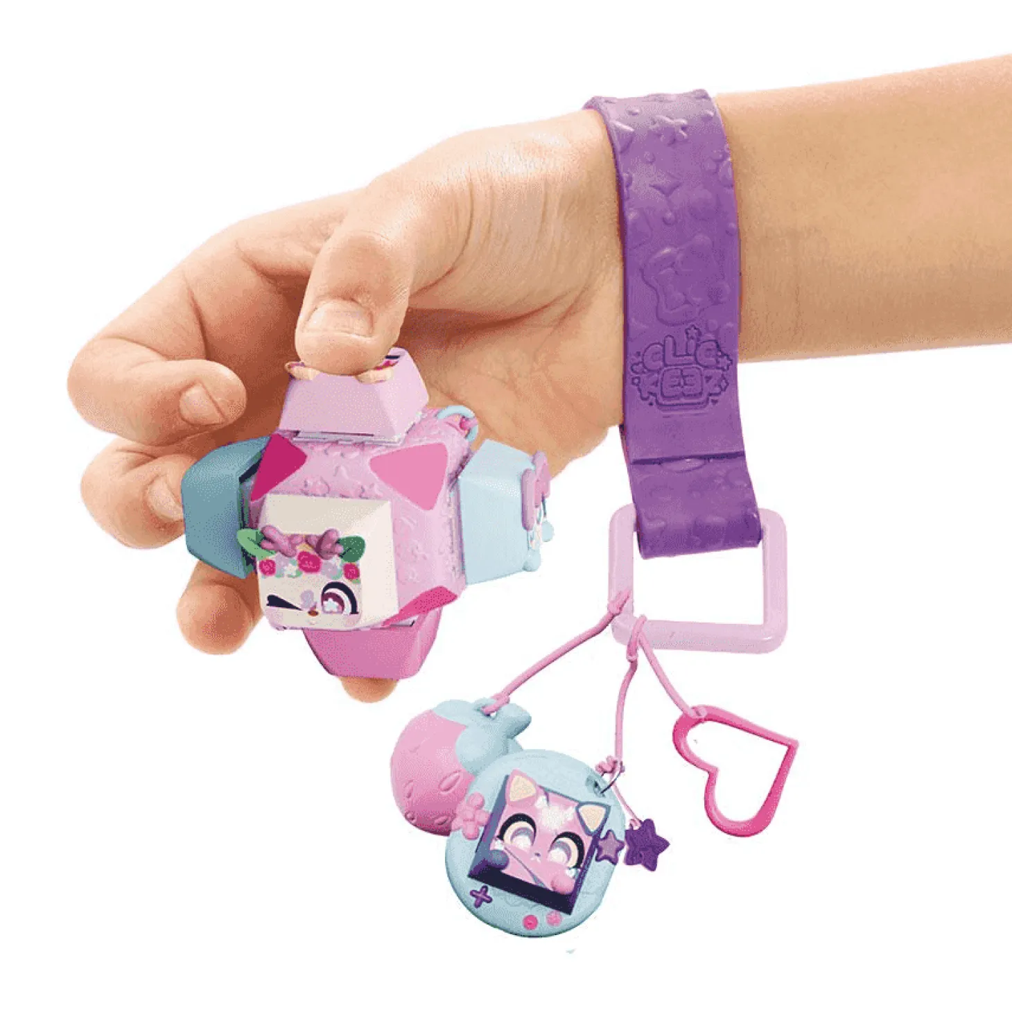 Clickeez Deluxe Keychain – Llavero coleccionable con teclas y charms Bizak