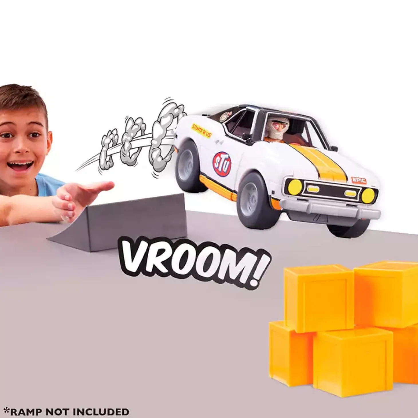 Coche Acrobático Race Ace – Stuntman Stu Bandai