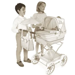 Coche De Muñeca 3X1 Plegable Para Muñecas De Hasta 48 Cm Con Sombrilla De Cuevas Toys