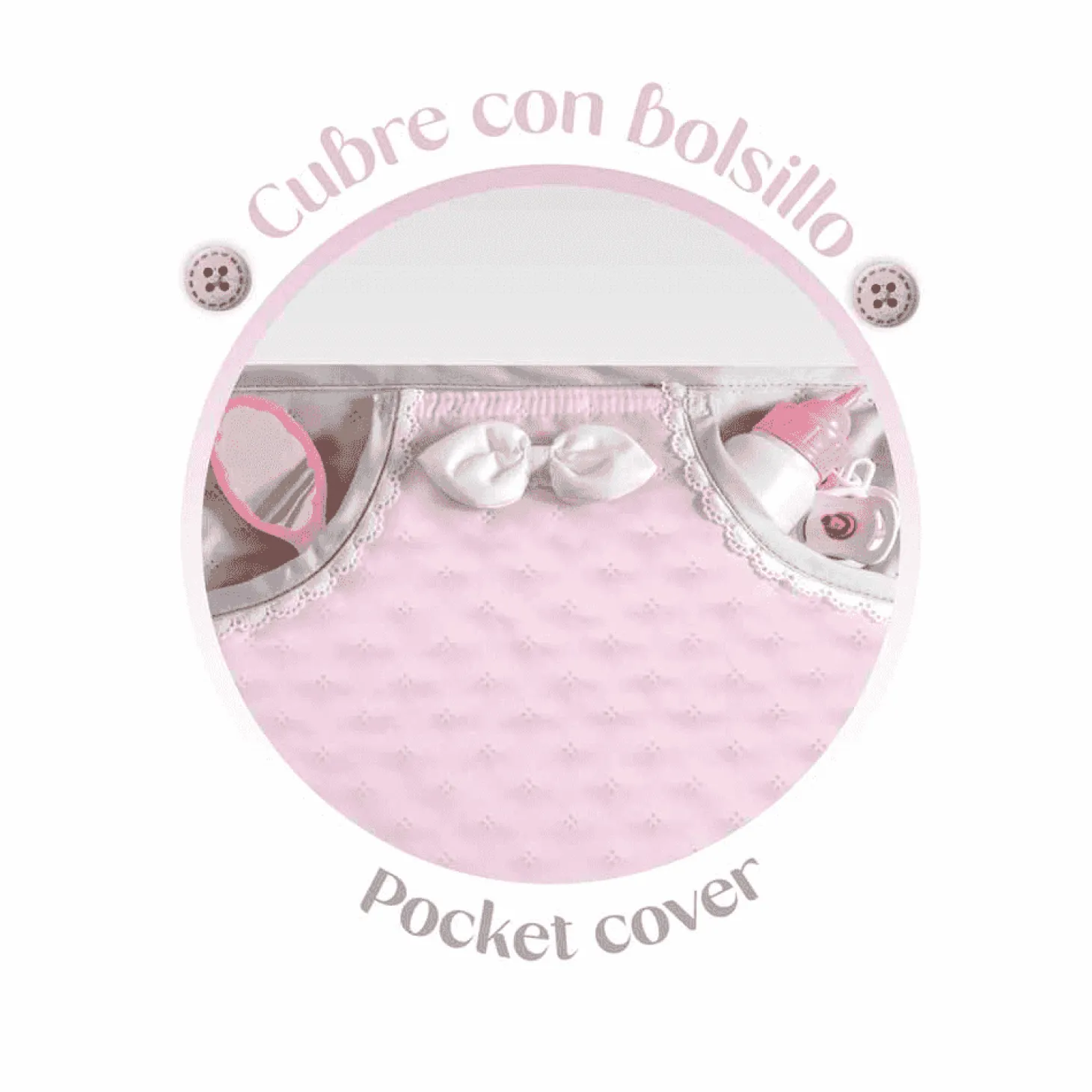 Coche de Muñecas Plegable con Sombrilla y Suspensión De Cuevas