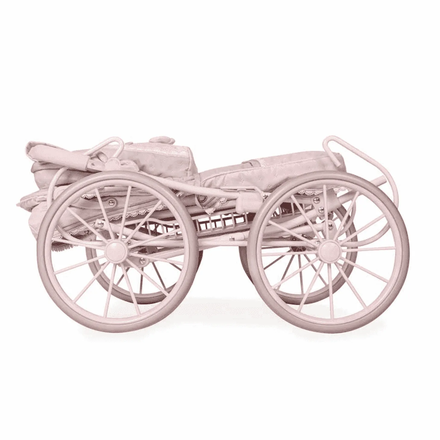 Coche de Muñecas Plegable con Sombrilla y Suspensión De Cuevas