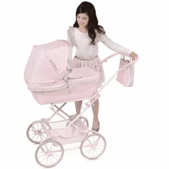 Coche de Muñecas 'Reborn' Plegable con Sombrilla y Suspensión De Cuevas