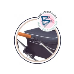 Coche de Muñecas Reborn Vintage Plegable con Sombrilla