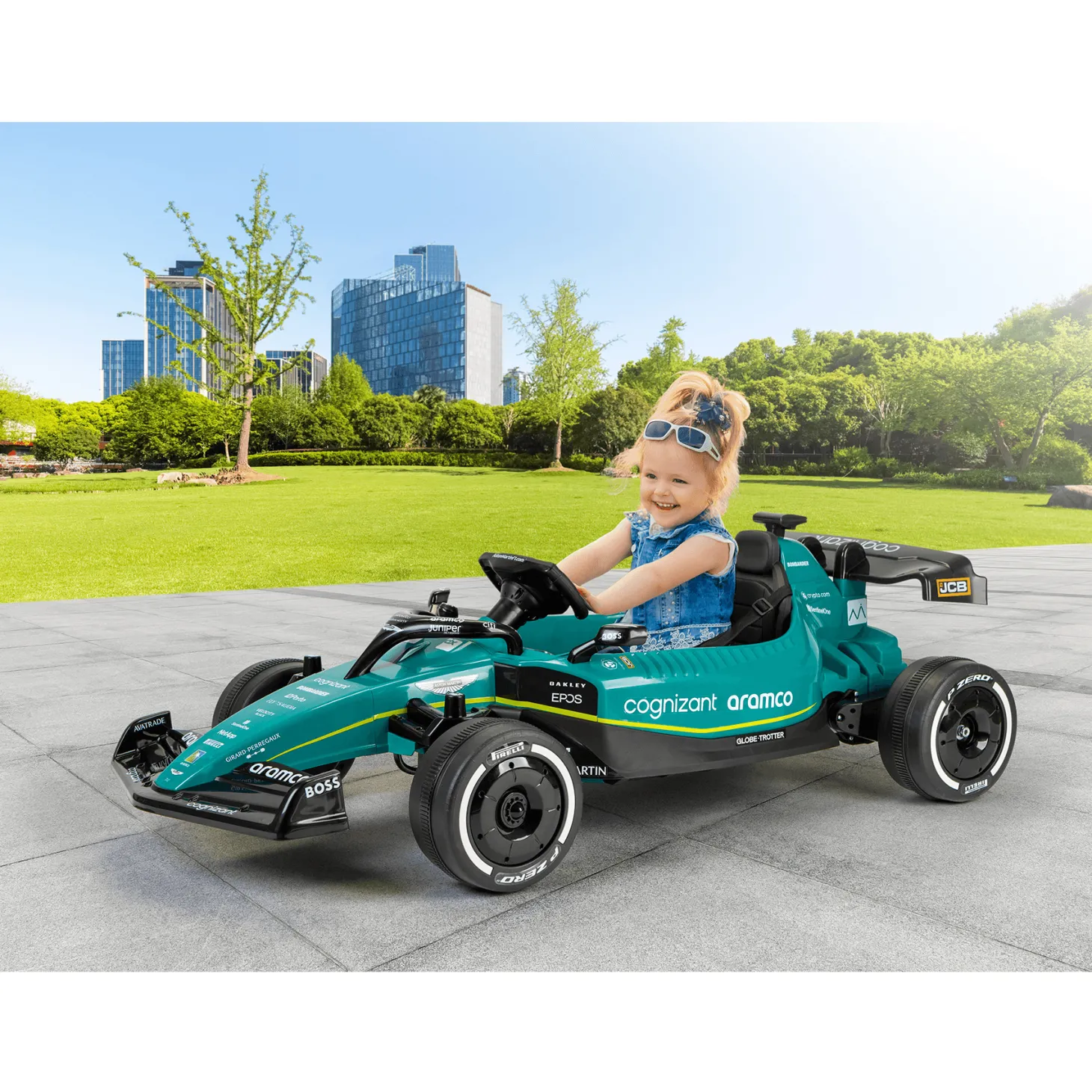 Coche Eléctrico F1 Verde 12V 7AH para Niños