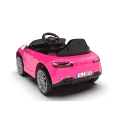 Coche eléctrico Mercedes infantil 12V – Rojo o Rosa con mando y batería recargable (3+)