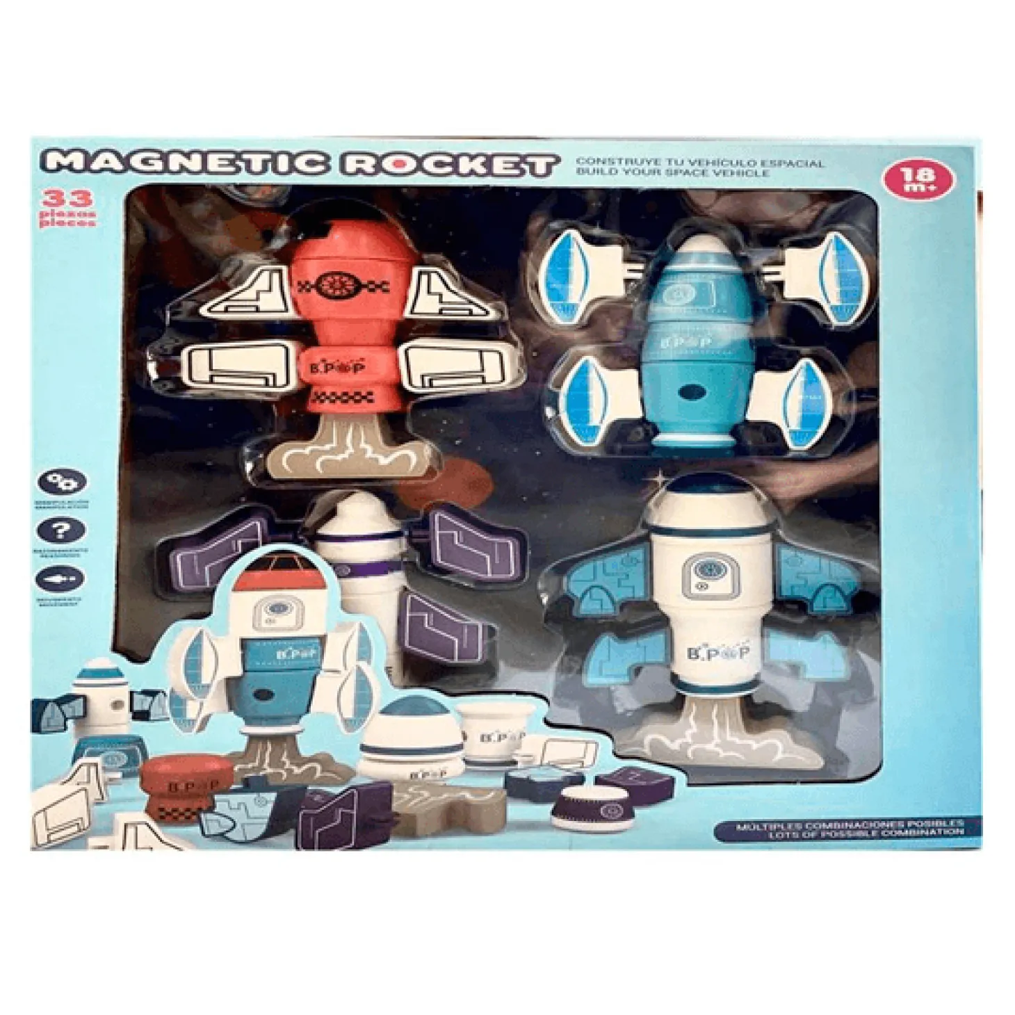 Cohetes Magnéticos | Juguete Infantil