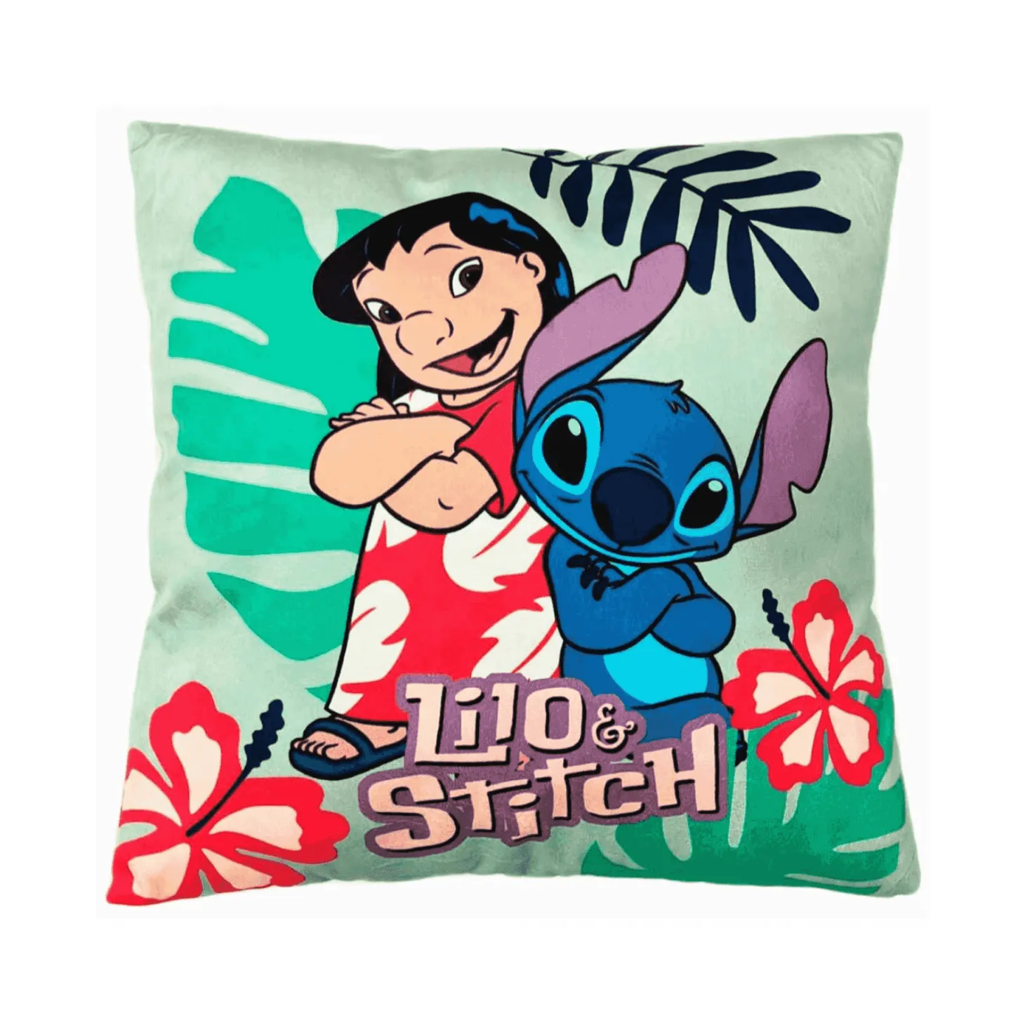Cojín Lilo & Stitch 40x40 cm - Tacto Suave y Estilo Disney