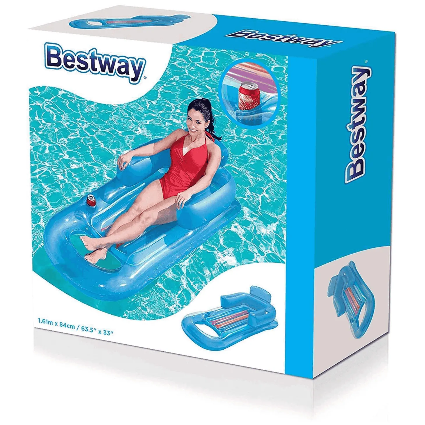 Colchoneta Tumbona Flotante Piscina 150x76 cm