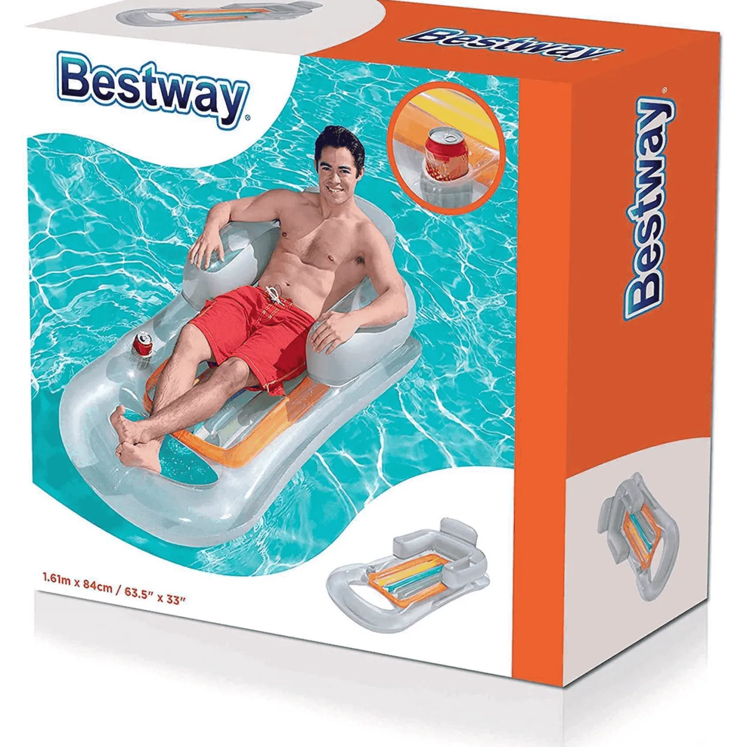 Colchoneta Tumbona Flotante Piscina 150x76 cm