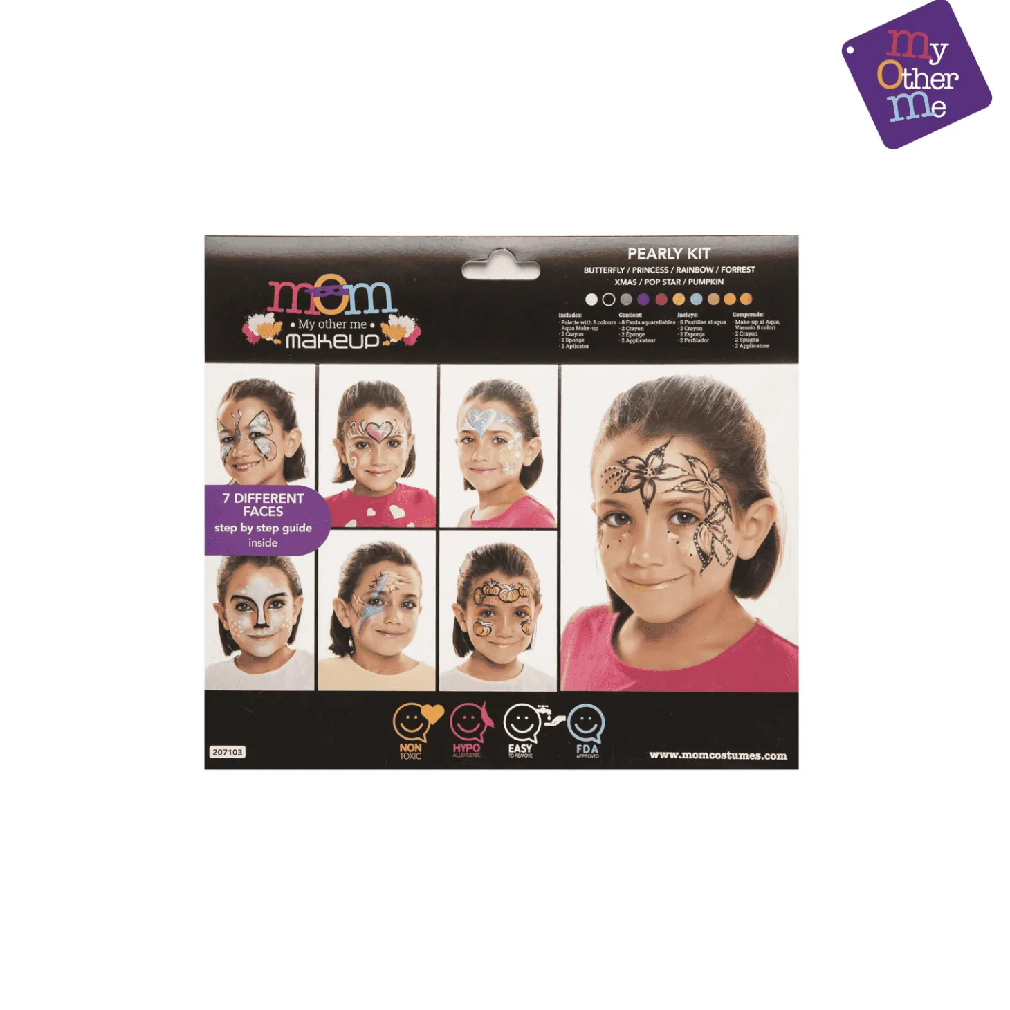 Complemento de disfraz Kit maquillaje