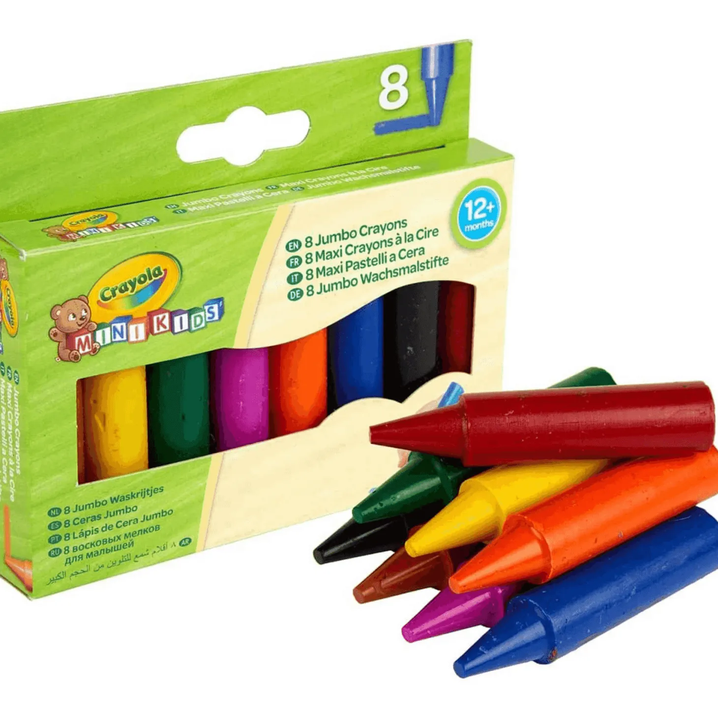 Crayola 8 Ceras Jumbo Lavables Mini Kids