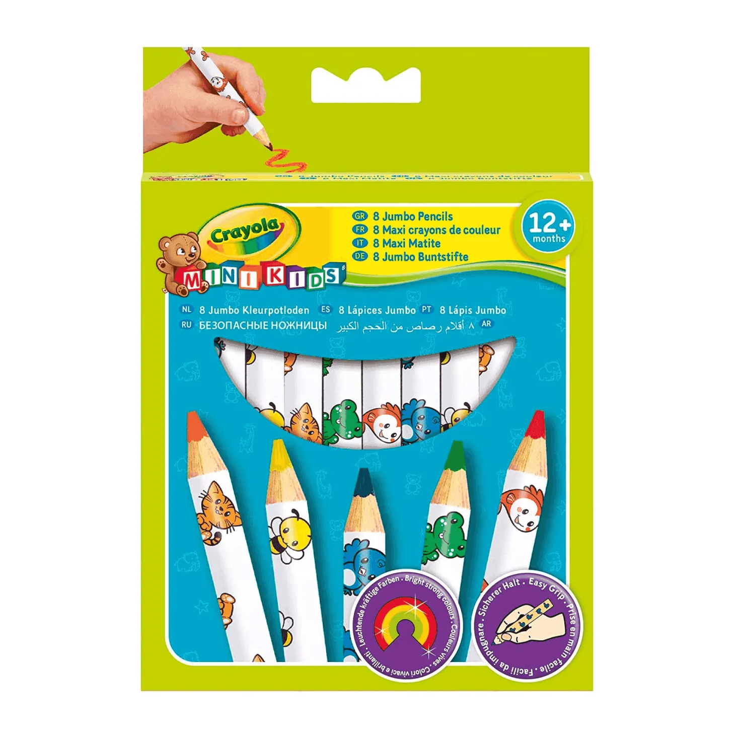 Crayola 8 Maxi Lápices de Colores Mini Kids