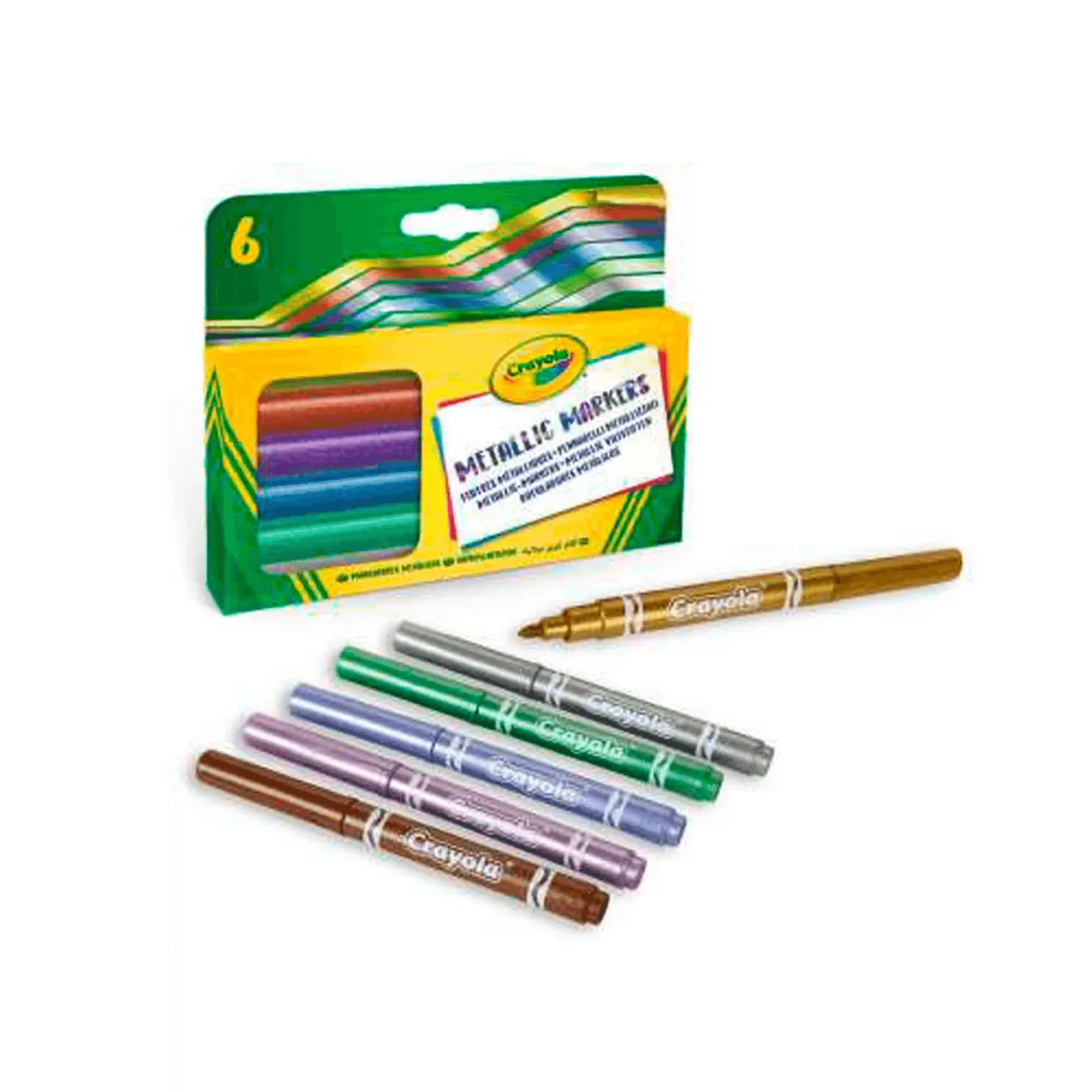 Crayola 6 Rotuladores con Efecto Metalizado