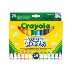 Crayola 24 Rotuladores Super Lavables Maxi Punta
