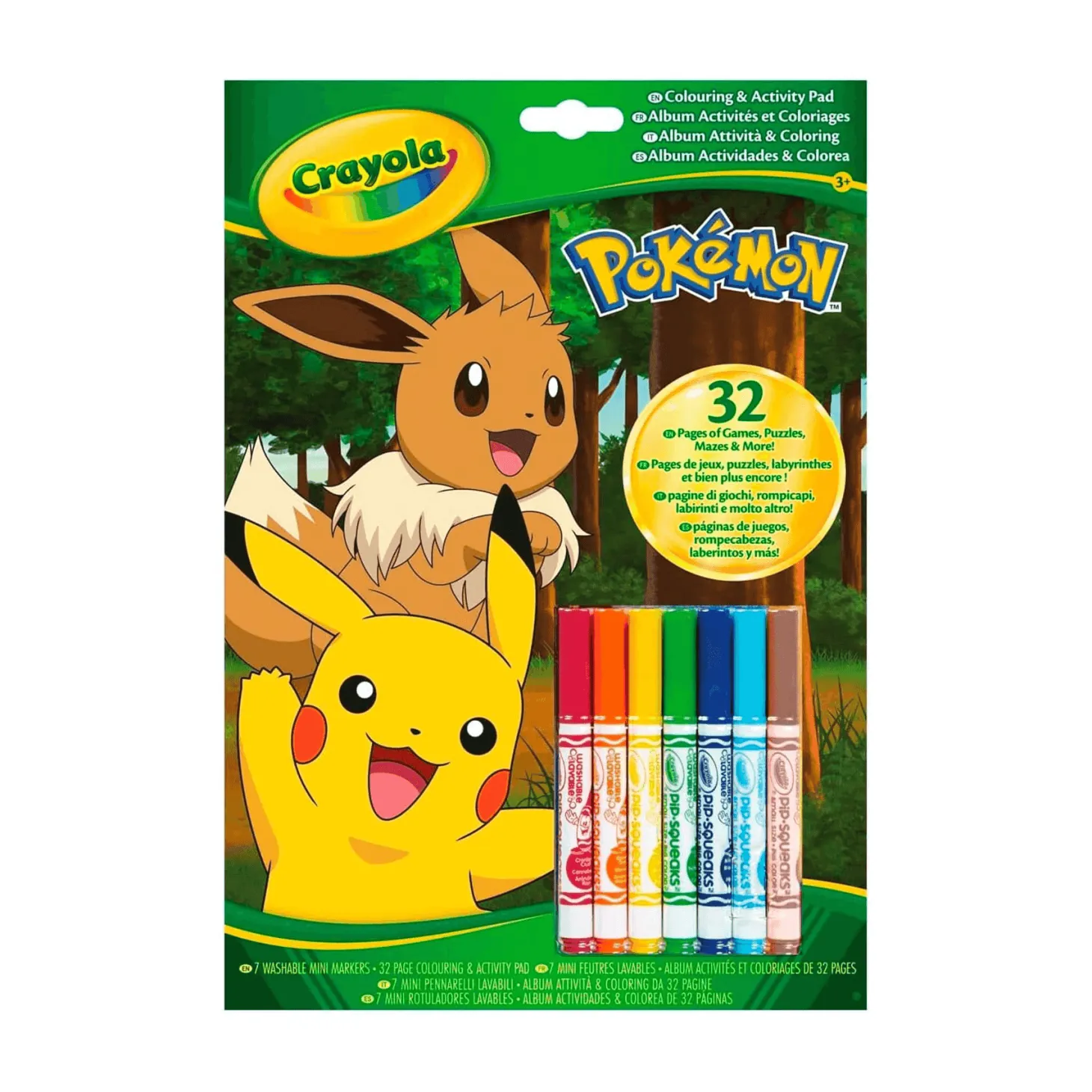 Crayola Libro Actividades Pokémon