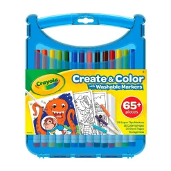 Crayola Maletin Crea y Color Rotuladores Lavables 65 Piezas