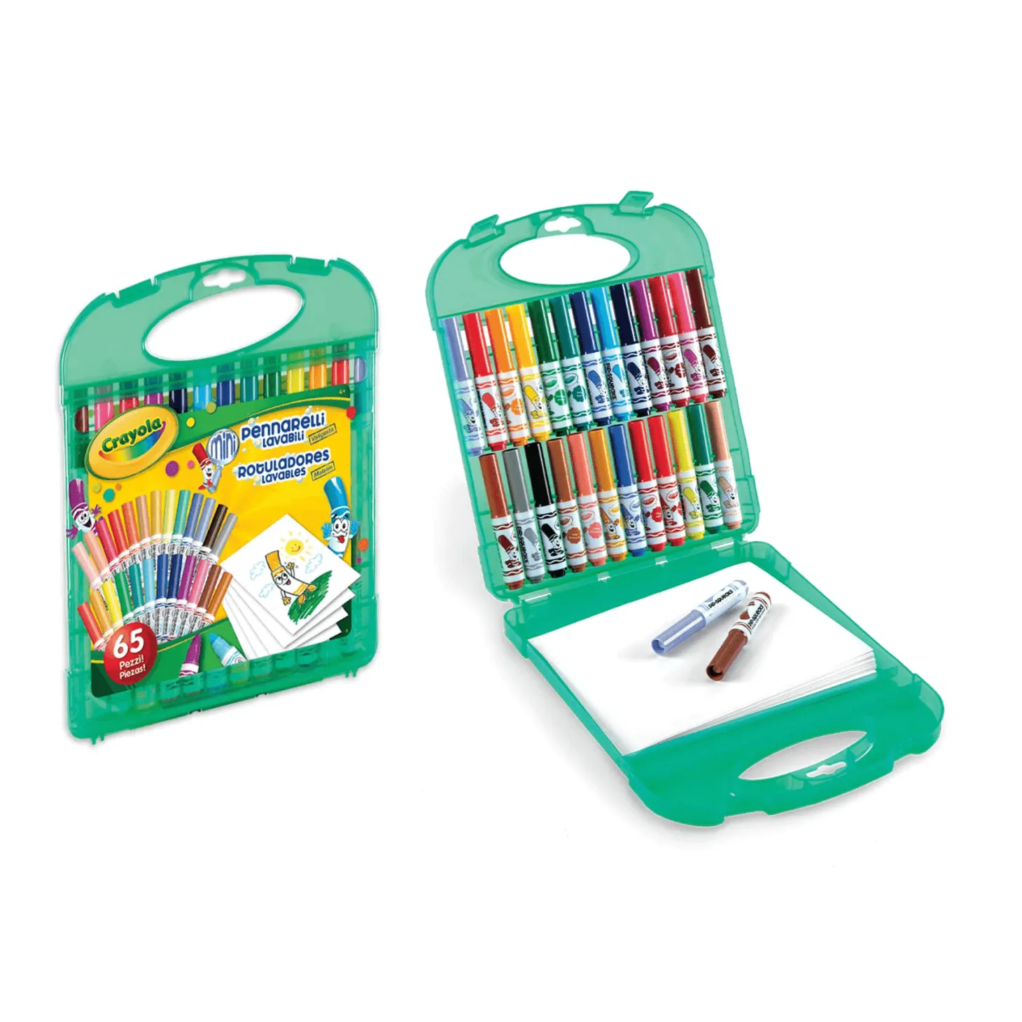 Crayola Maletin Rotuladores Lavables 65 Piezas