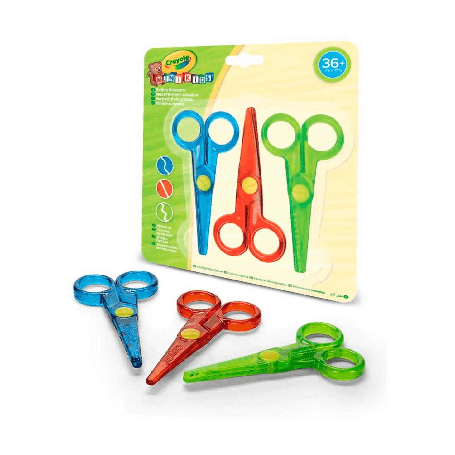Crayola Pack de 3 Tijeras Seguras Mini Kids