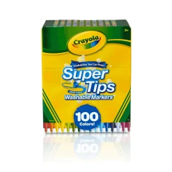 Crayola Set de 100 Rotuladores Super Lavables