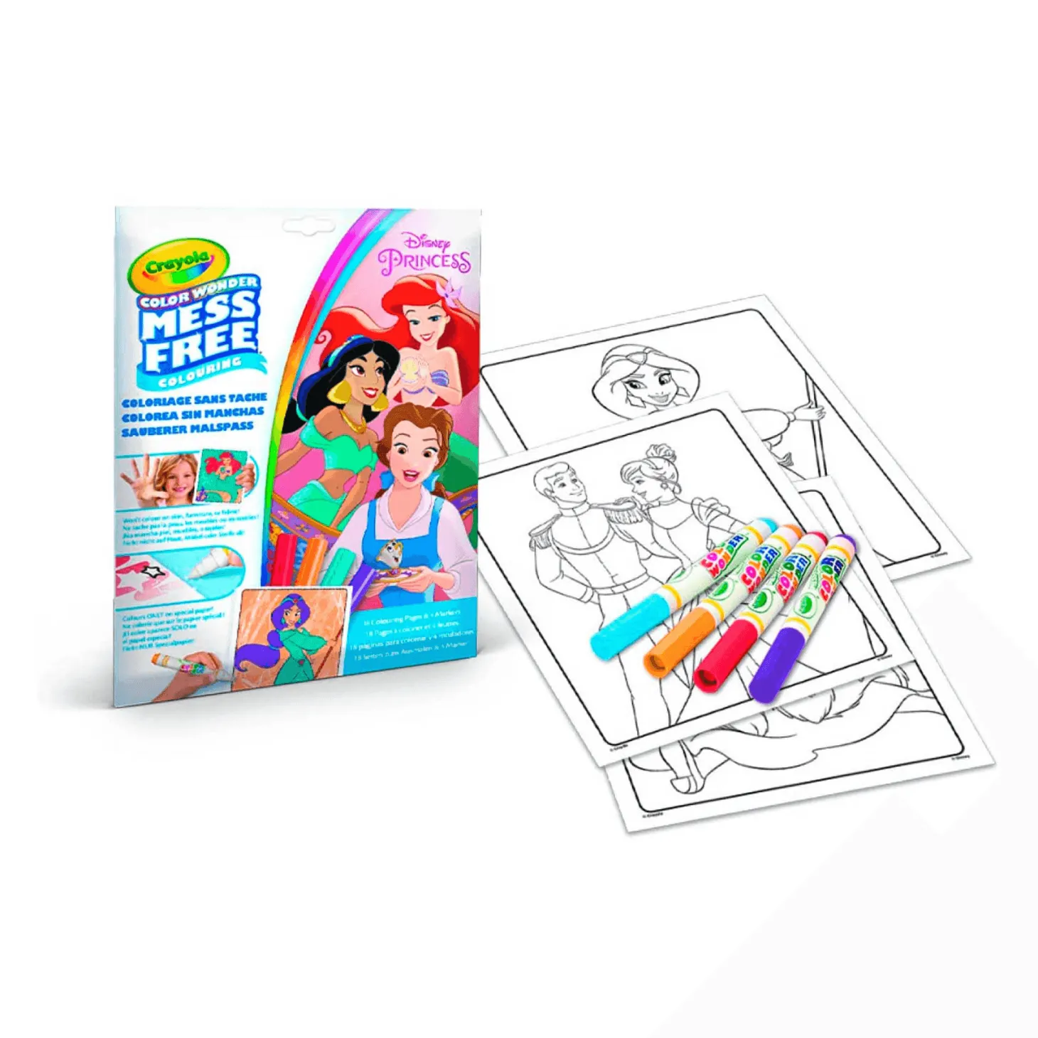 Crayola Wonder Colorea sin Manchas Princesas Disney