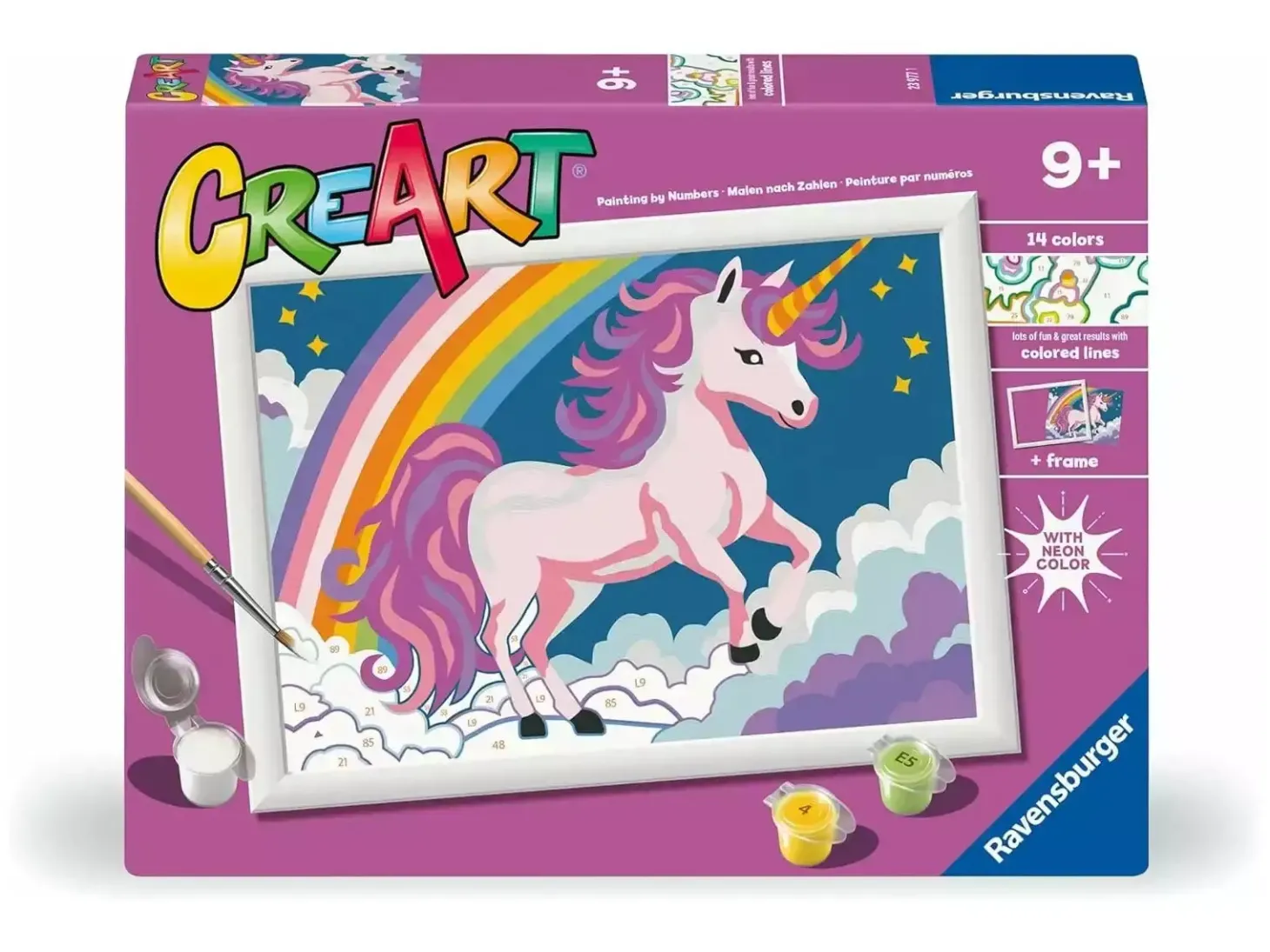 CreArt Unicornio Rosa Neón