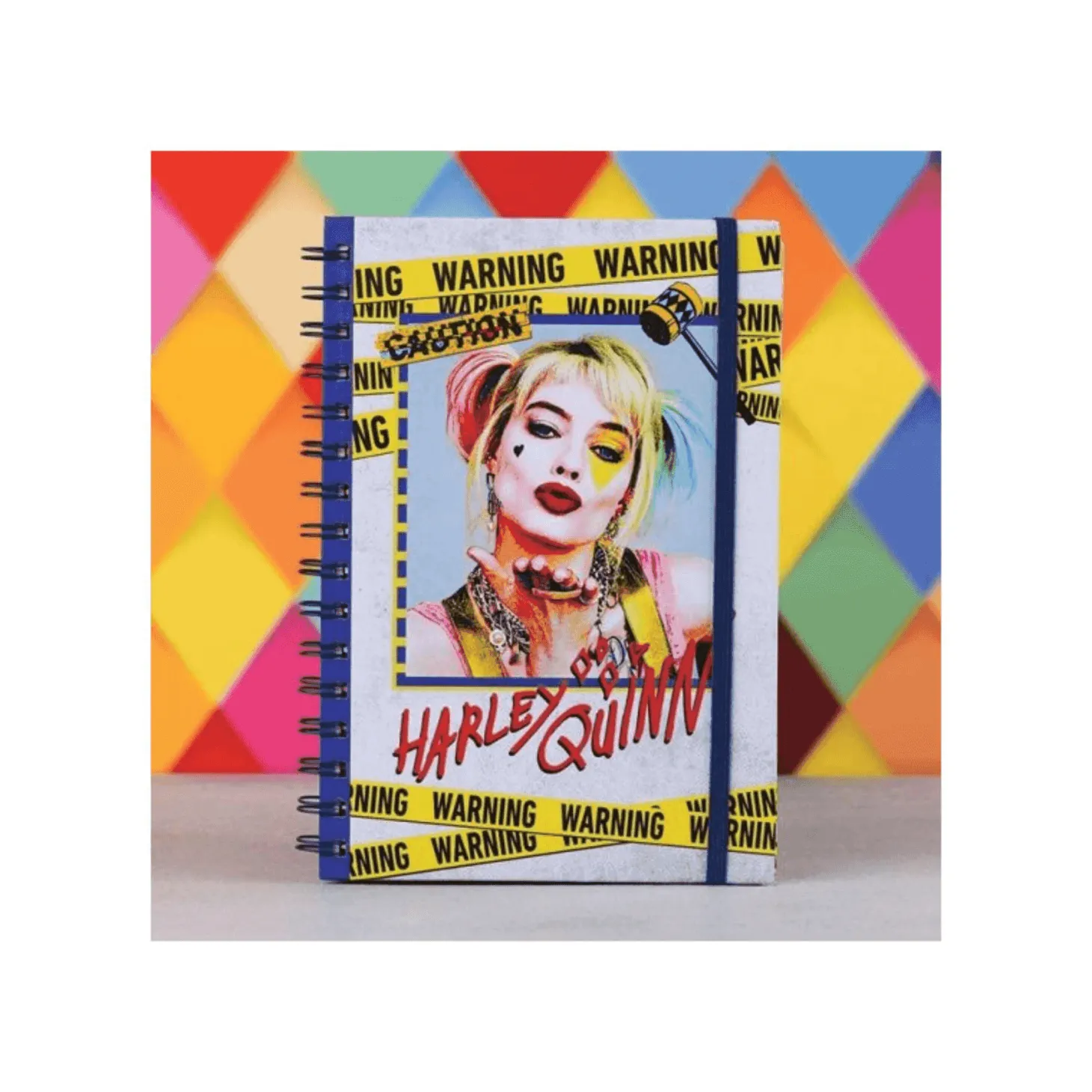 Cuaderno A5 Harley Quinn Birds of Prey - Diseño Warning