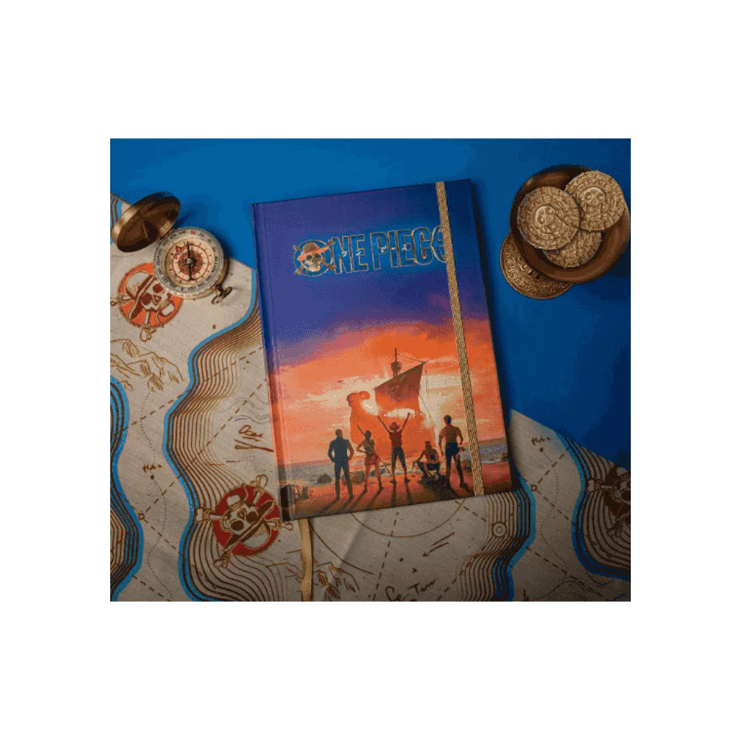 Cuaderno de Tapa Dura Sunset Sail - One Piece