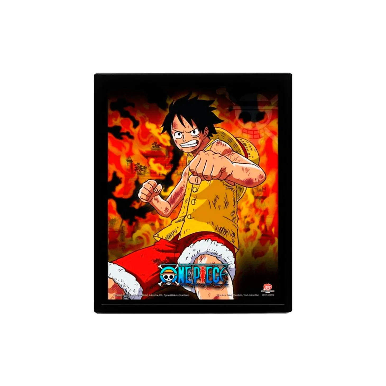 Cuadro 3D 'Brothers Burning Rage' de One Piece