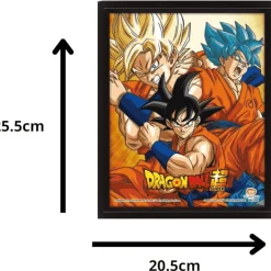 Cuadro 3D Dragon Ball Super - Friends or Rivals (26x20cm)