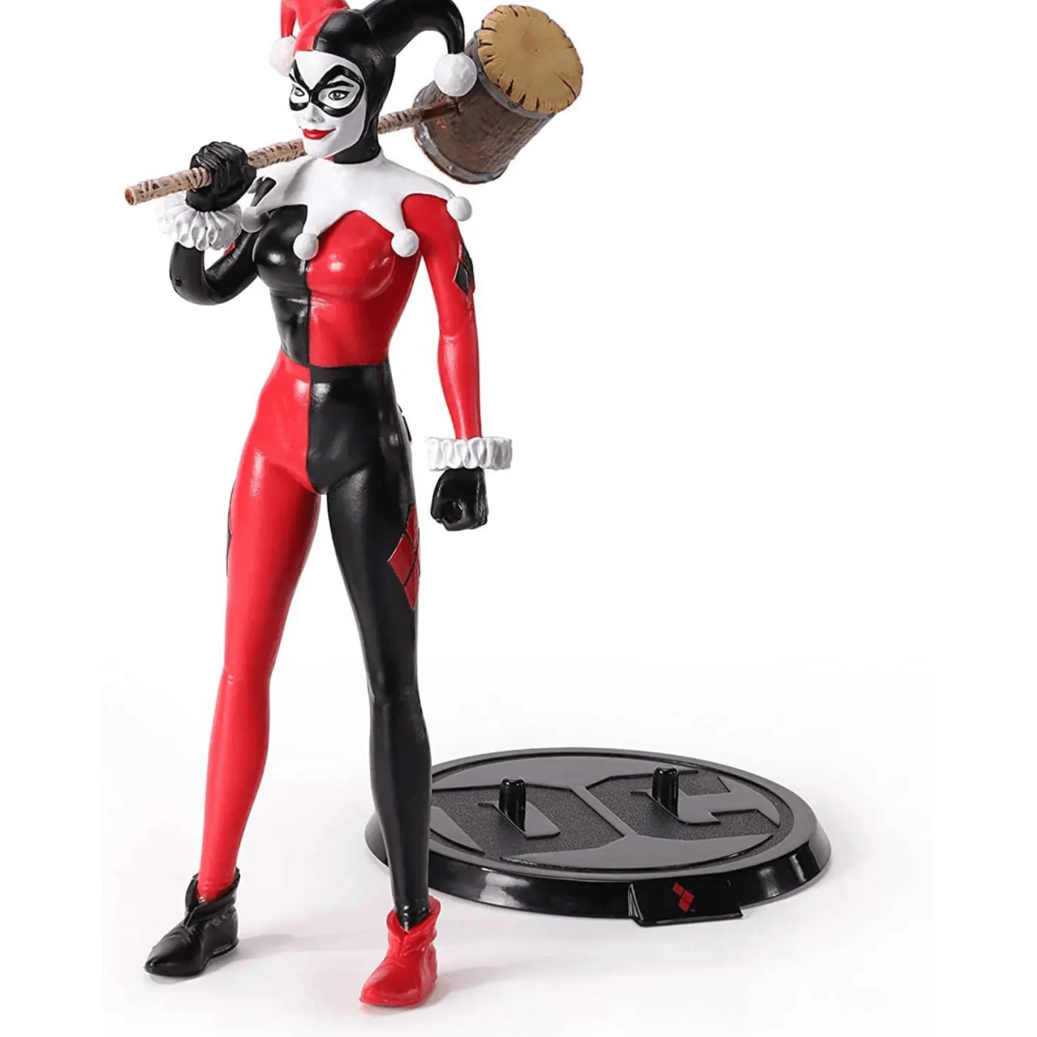 DC Comics Figura Bendyfig Harley Quinn Jester Outfit 19 cm