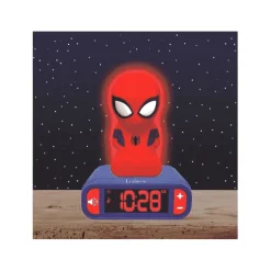 Despertador Digital 3D con Efectos Sonoros de Spider-Man - Lexibook