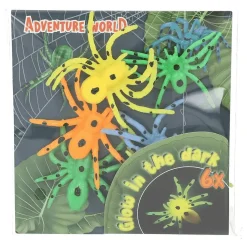 Dino World arañas que brillan en la oscuridad