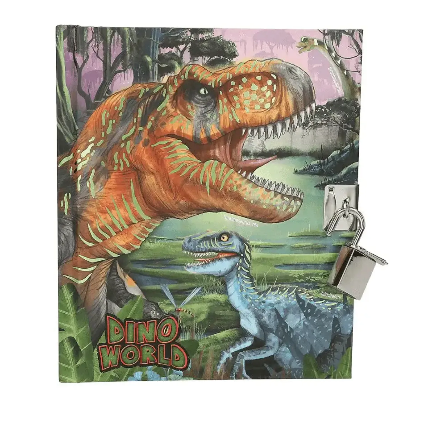 Dino World diario con candado