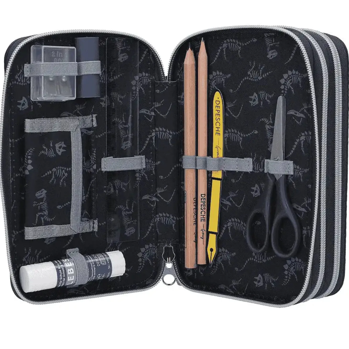 Dino World estuche triple LED Galaxy